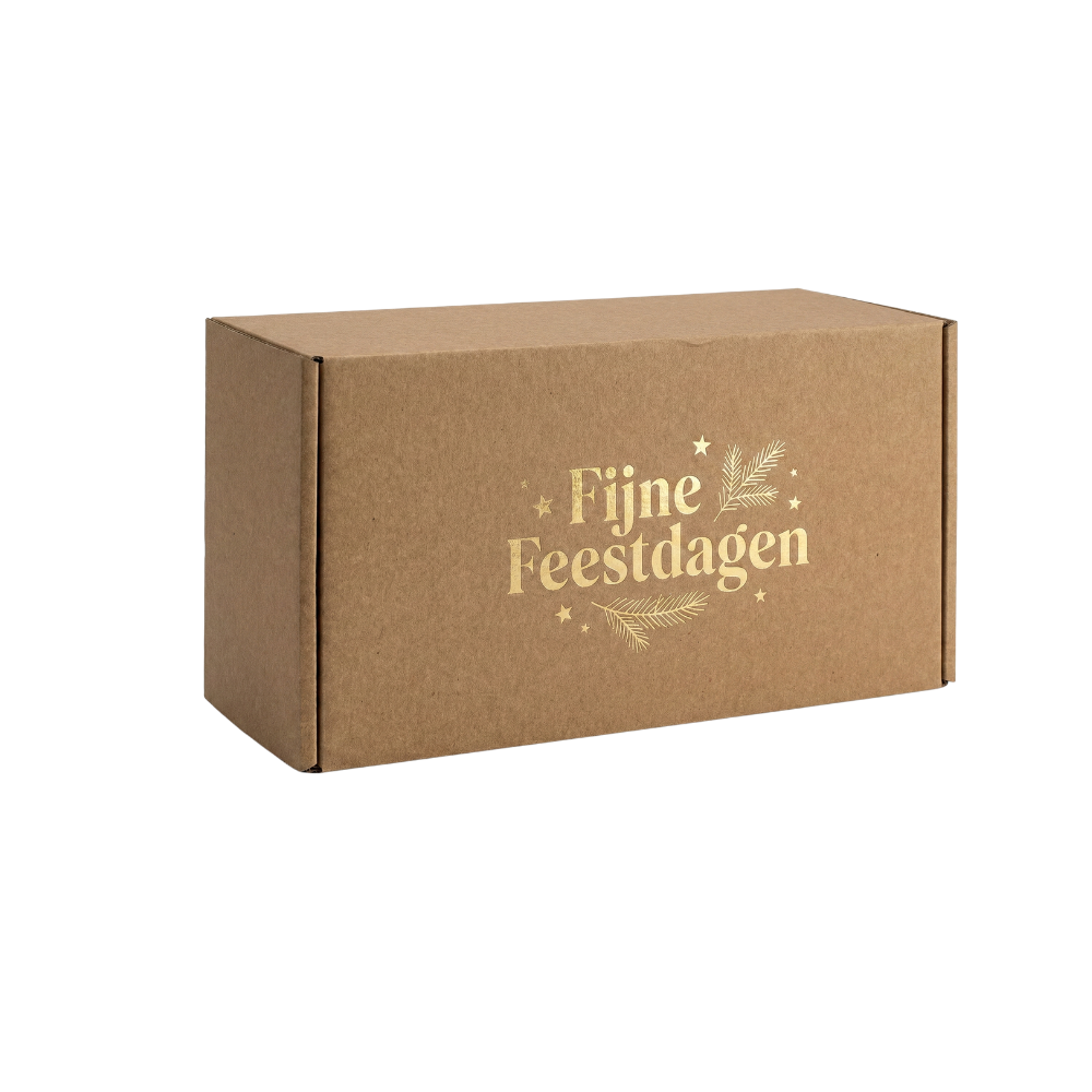 kerstpakketdoos fijne feestdagen