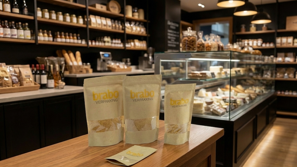stazakken met venster van Brabo Verpakking