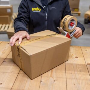 papieren tape met logo