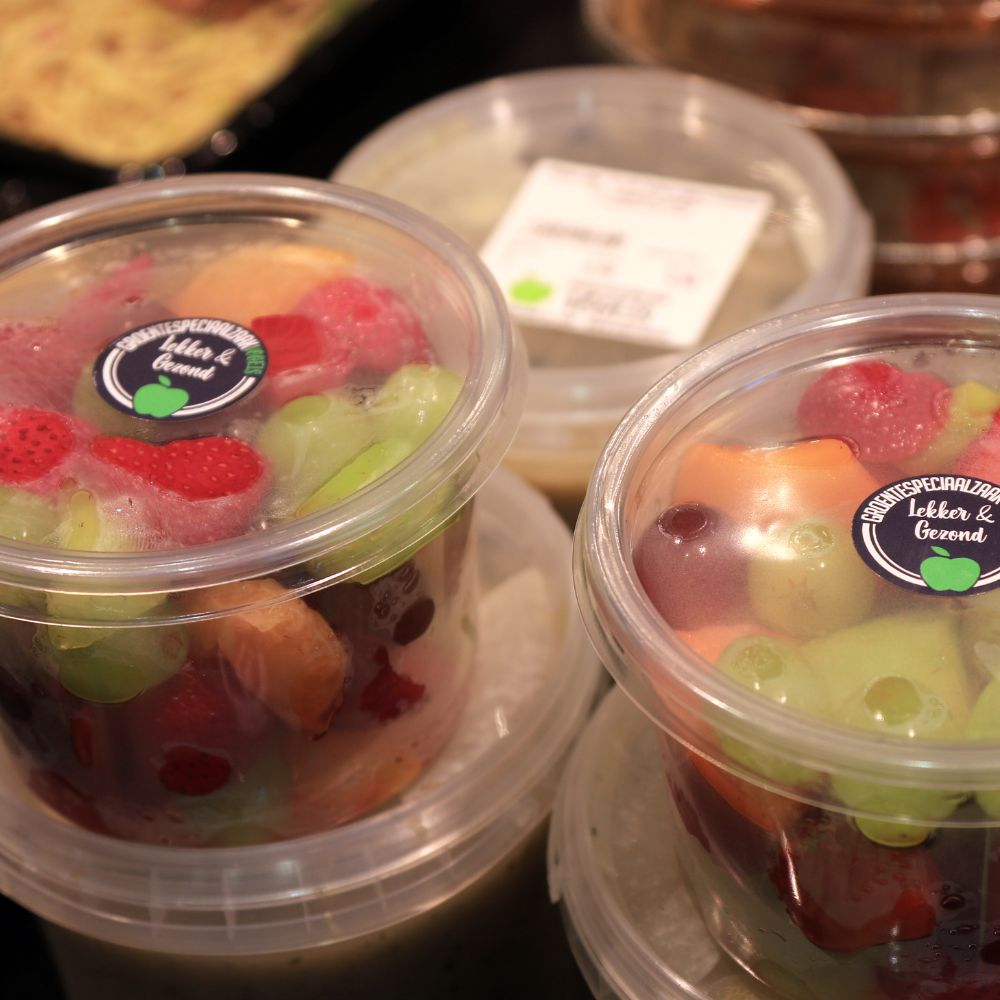 plastic bakjes fruit