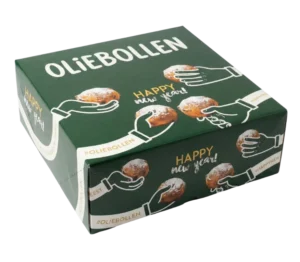 Oliebollendoos - Groen - Braboverpakking