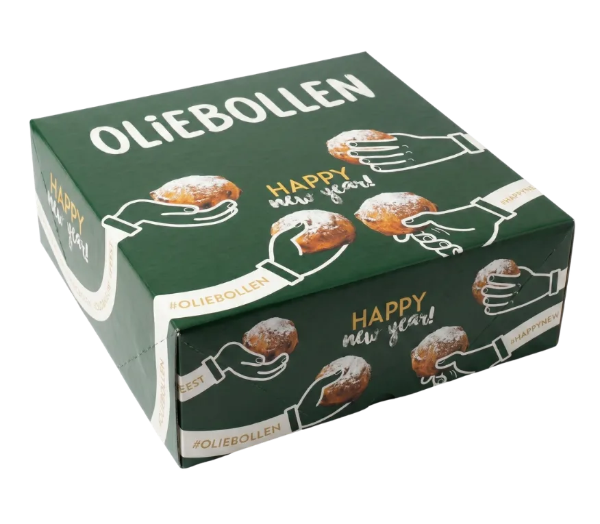 Oliebollendoos - Groen - Braboverpakking